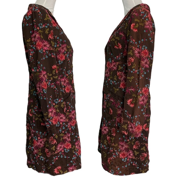 Johnny Was Brown Chrysanthemum embroidered coat - Picture 2 of 5